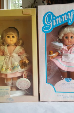 Ginny 8" Poseable Collectible Dolls 10th Birthday Party Special & Curtsy Pink Dress Set
