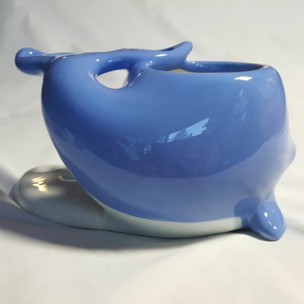 Little Blue Whale-Themed Ceramic Toothbrush Holder & Mug Set With Handle - Image 6
