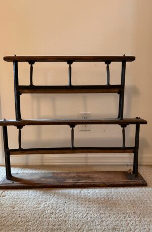 Antique Shop 2 Tier Table Top Paper Roll Dispenser Two Roll Dispenser/Cutter