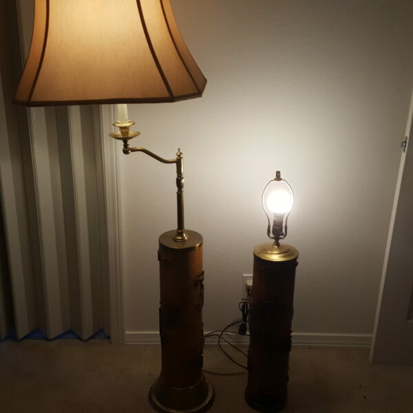MCM Print Roller Lamp Wallpaper Printer Roll Large Table Lamp 36" Tall w/out Shade