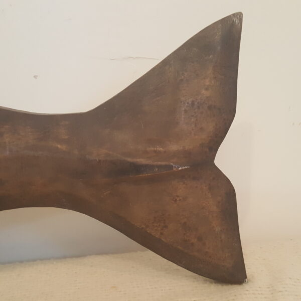 Rustic Nautical Handcrafted Folk Art Style Wooden Whale Wall Art Decor 35" x 93.5" - Image 7