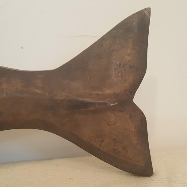 Rustic Nautical Handcrafted Folk Art Style Wooden Whale Wall Art Decor 35" x 93.5" - Image 7