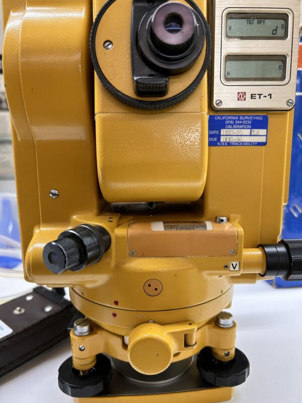 Topcon ET-1 Surveying Total Station w/ Case - BATTERY CHARGED & WORKING - Image 3