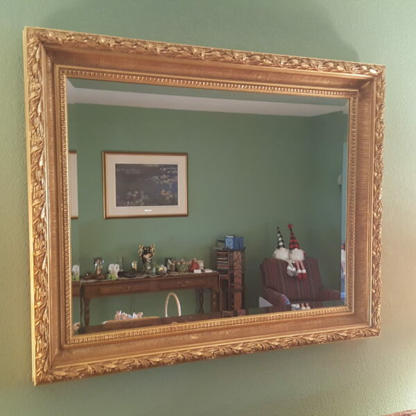La Barge Beveled Mirror – Gilt Gold Frame, Hollywood Regency Style - Image 3