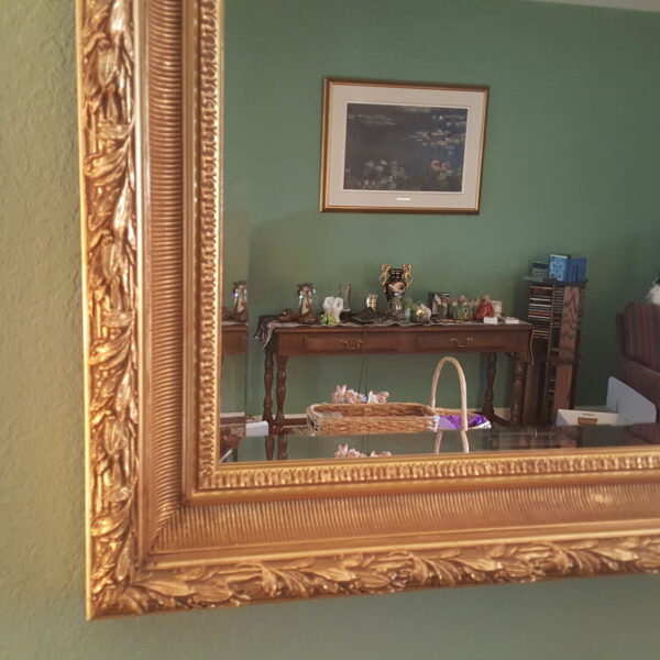La Barge Beveled Mirror – Gilt Gold Frame, Hollywood Regency Style - Image 5