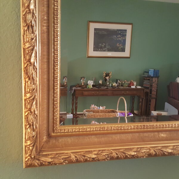 La Barge Beveled Mirror – Gilt Gold Frame, Hollywood Regency Style - Image 5