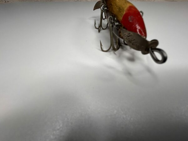 Antique Heddon Dowagiac 5-Hook Minnow Fishing Lure – Early 1900s Wood Body, Glass Eyes - Image 8