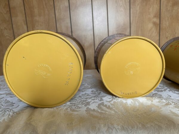 Sunlit Nostalgia | Vintage Ransburg Yellow Kitchen Canister Set (4) – Hand Painted Charm - Image 6