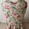 Floral Slipper Chair – Tufted Heart Back & Ruffled Skirt - Image 4
