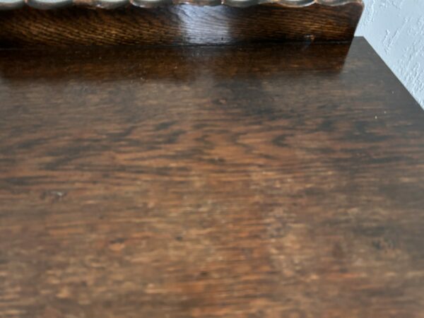 Antique Walnut Bedside Cabinet – Barley Twist Legs, Carved Front - Image 8