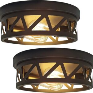Farmhouse Ceiling Light Fixture 10.83" 2-Pack, for Hallway Kitchen Hallway Entryway, E26 Base