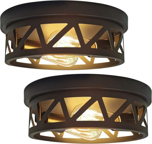 Farmhouse Ceiling Light Fixture 10.83" 2-Pack, for Hallway Kitchen Hallway Entryway, E26 Base
