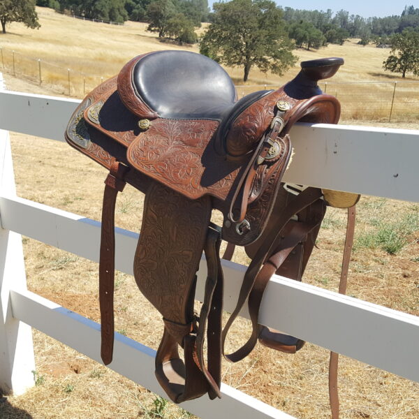 Victor Saddle - 15 3/4" Western Show / Pleasure Saddle - Image 11