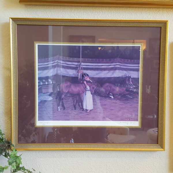 Ann Hatchett-Sprague “Asil Daughters” Signed Limited Edition Horse Print 204/500, Framed