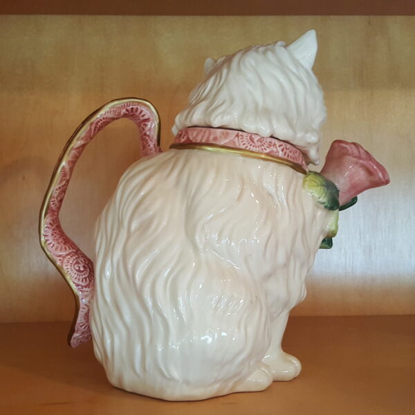 Fitz and Floyd Essentials “Kittens & Roses” Persian Cat Teapot – Handcrafted Ceramic - Image 4