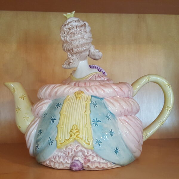 Fitz and Floyd Madame Pompidog Teapot – 1990 Poodle in Gown Reigning Cats & Dogs - Image 5