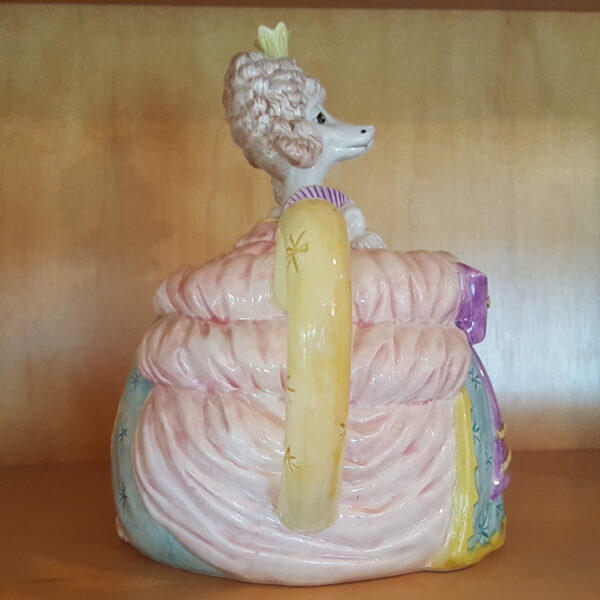 Fitz and Floyd Madame Pompidog Teapot – 1990 Poodle in Gown Reigning Cats & Dogs - Image 3