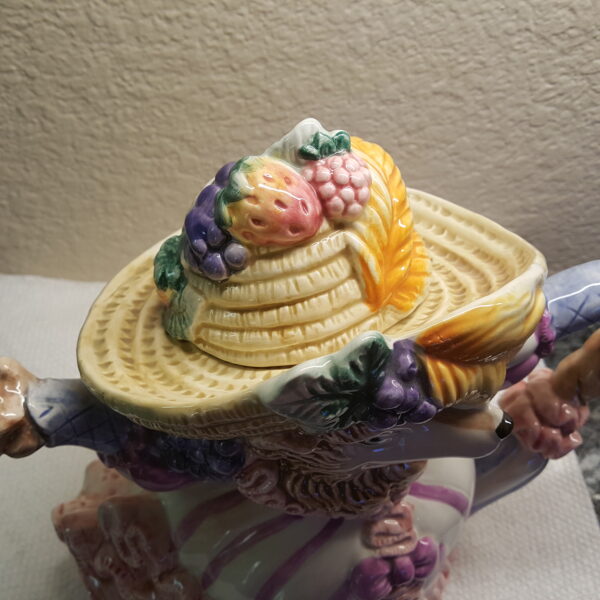 Fitz & Floyd 1991 Little Red Riding Hood “Wolf in Disguise” Teapot – 38 oz – Hand-Painted Ceramic - Image 7