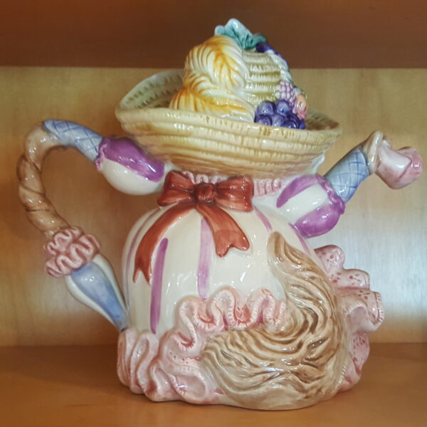 Fitz & Floyd 1991 Little Red Riding Hood “Wolf in Disguise” Teapot – 38 oz – Hand-Painted Ceramic - Image 3