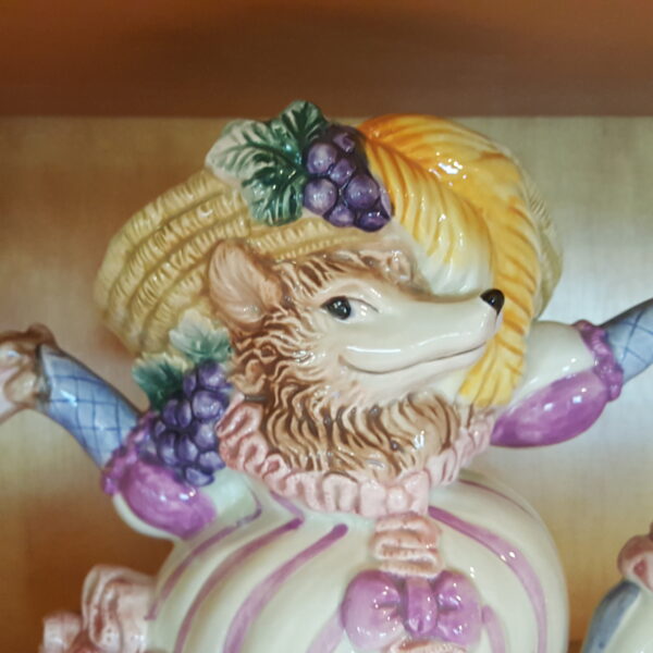 Fitz & Floyd 1991 Little Red Riding Hood “Wolf in Disguise” Teapot – 38 oz – Hand-Painted Ceramic - Image 2