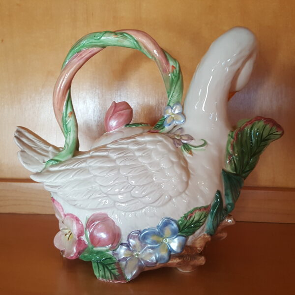 Fitz & Floyd Classics Duck & Duckling Teapot – Spring Garden Rhapsody – Vintage - Image 4