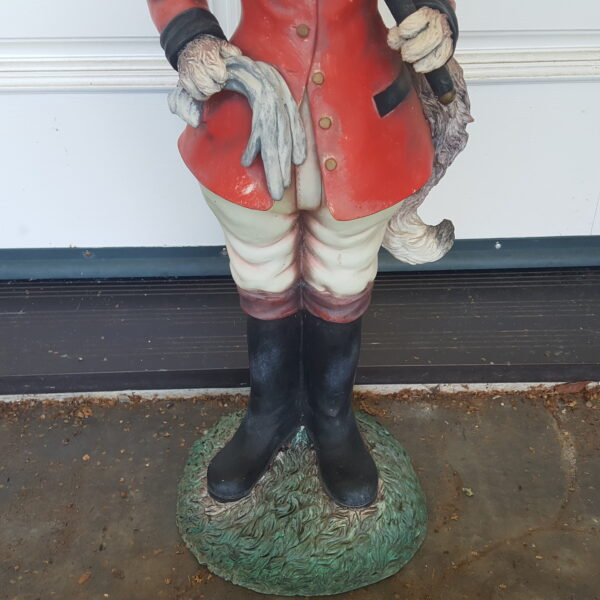 Charming Gentleman Fox Statue – 27″ with Top Hat, Monocle, & Foxhunt Flair - Image 7