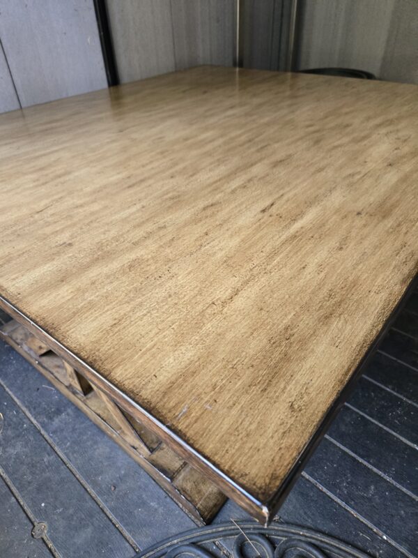 Heirloom Hub – Solid Wood X-Base Coffee Table Where Every Gathering Feels Woven by Time