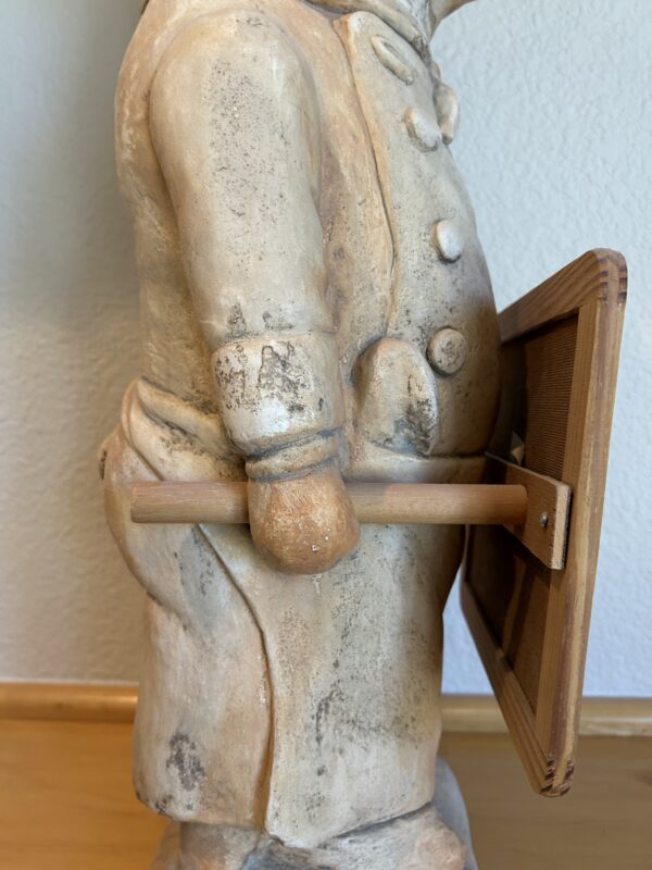 Rustic Charm and a Wink – 'Coffee?' Pig Chef Figurine (25”) - Image 4