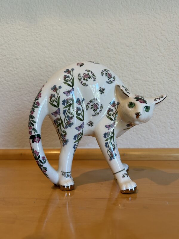 Whimsy in Porcelain – Portmeirion Studio Floral Cat Figurine