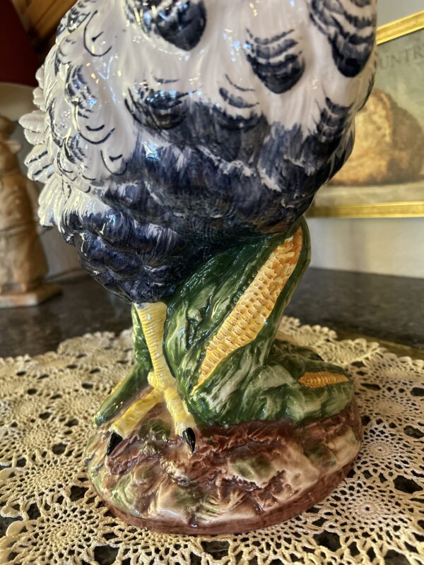 Farmhouse Grandeur – Hand-Painted Italian Ceramic Hen from Vietri (19”) - Image 7