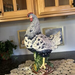 Farmhouse Grandeur – Hand-Painted Italian Ceramic Hen from Vietri (19”)