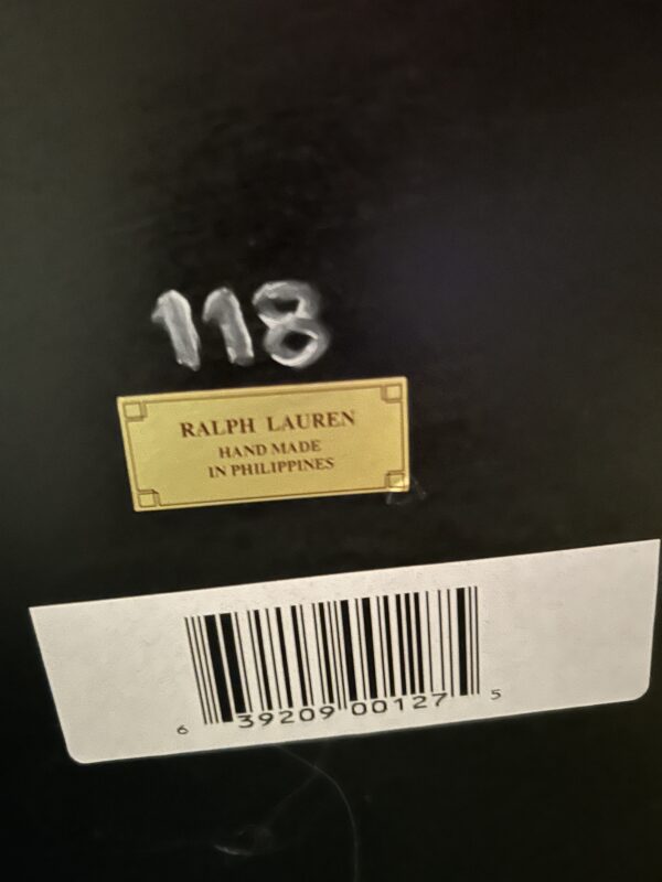 Ralph Lauren Trunk Table – Glass-Topped Treasure Chest with Studded Leather & Hand-Carved Claw Feet - Image 13