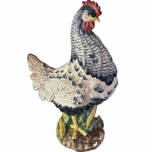 Farmhouse Grandeur – Hand-Painted Italian Ceramic Hen from Vietri (19”)